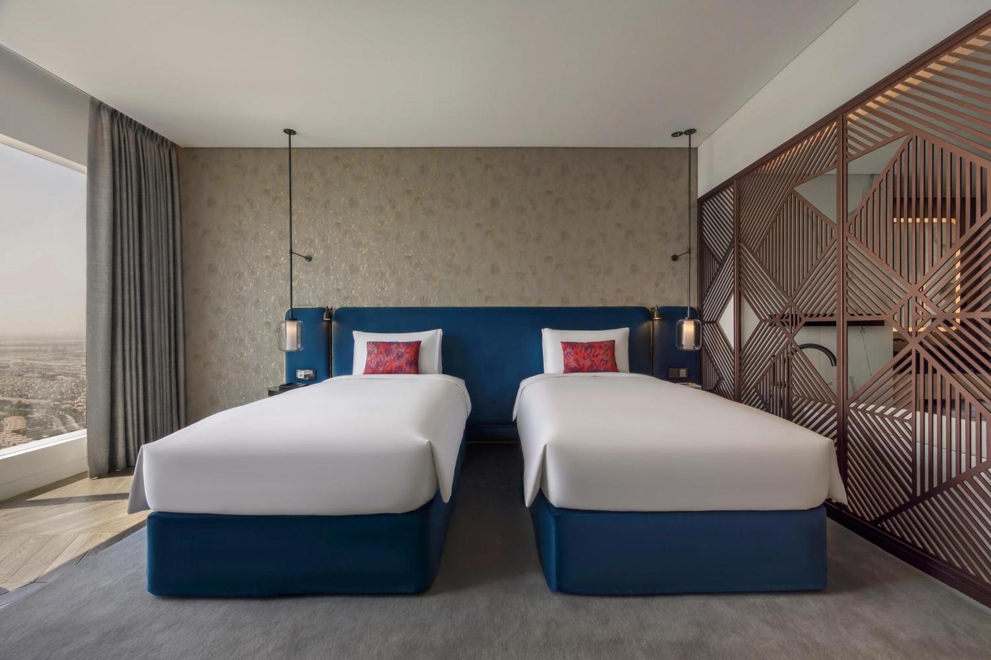 So/ Uptown Dubai酒店 客房 照片 Deluxe twin room